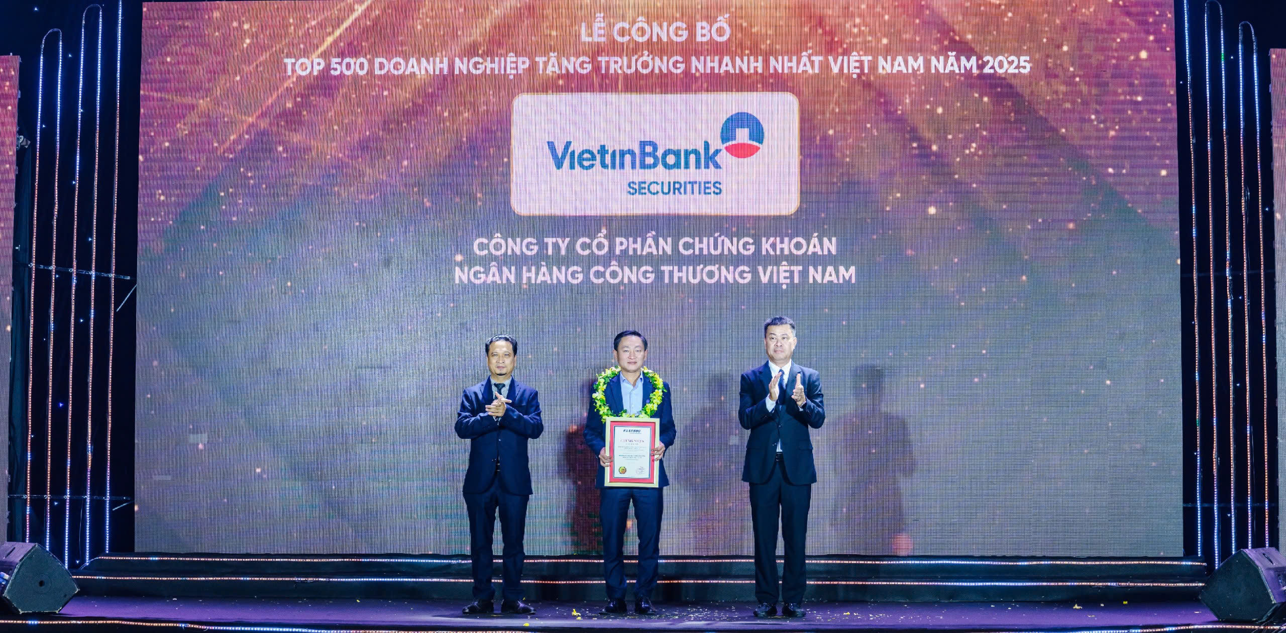 Chứng khoán Công thương thăng hạng trong Top 500 Doanh nghiệp tăng trưởng nhanh nhất Việt Nam 