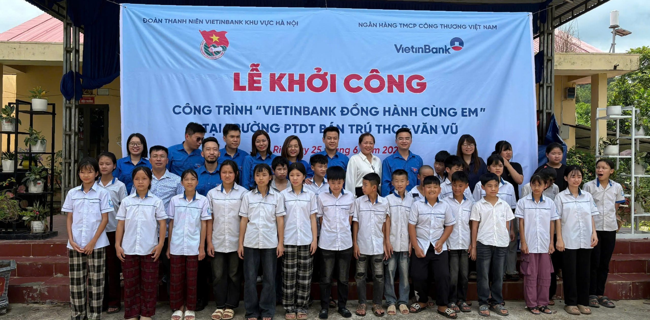 Chứng khoán Công thương đồng hành xây dựng công trình trường bán trú tại tỉnh Bắc Kạn