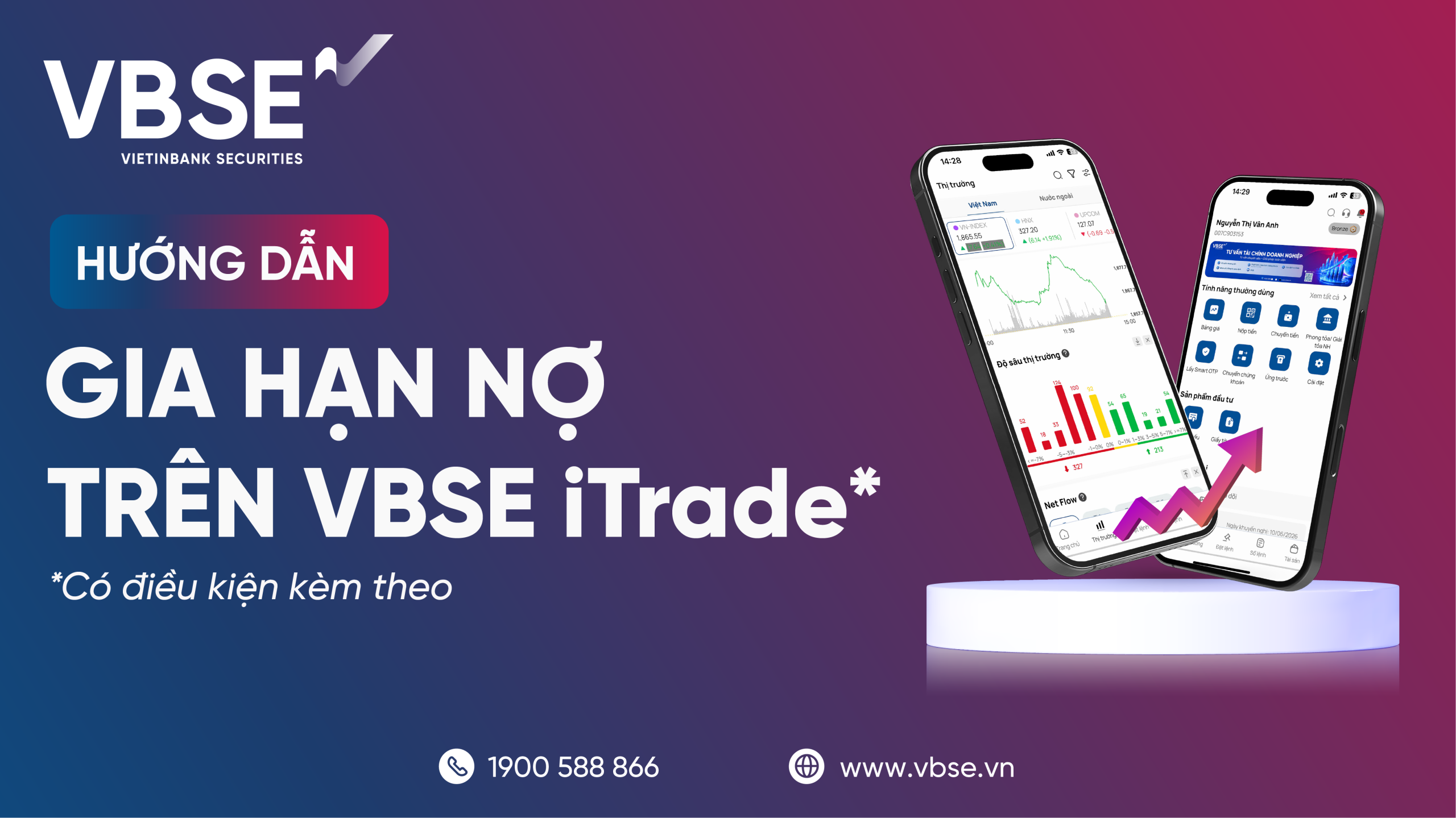 Chủ động gia hạn khoản vay Margin ngay trên ứng dụng VBSE iTrade